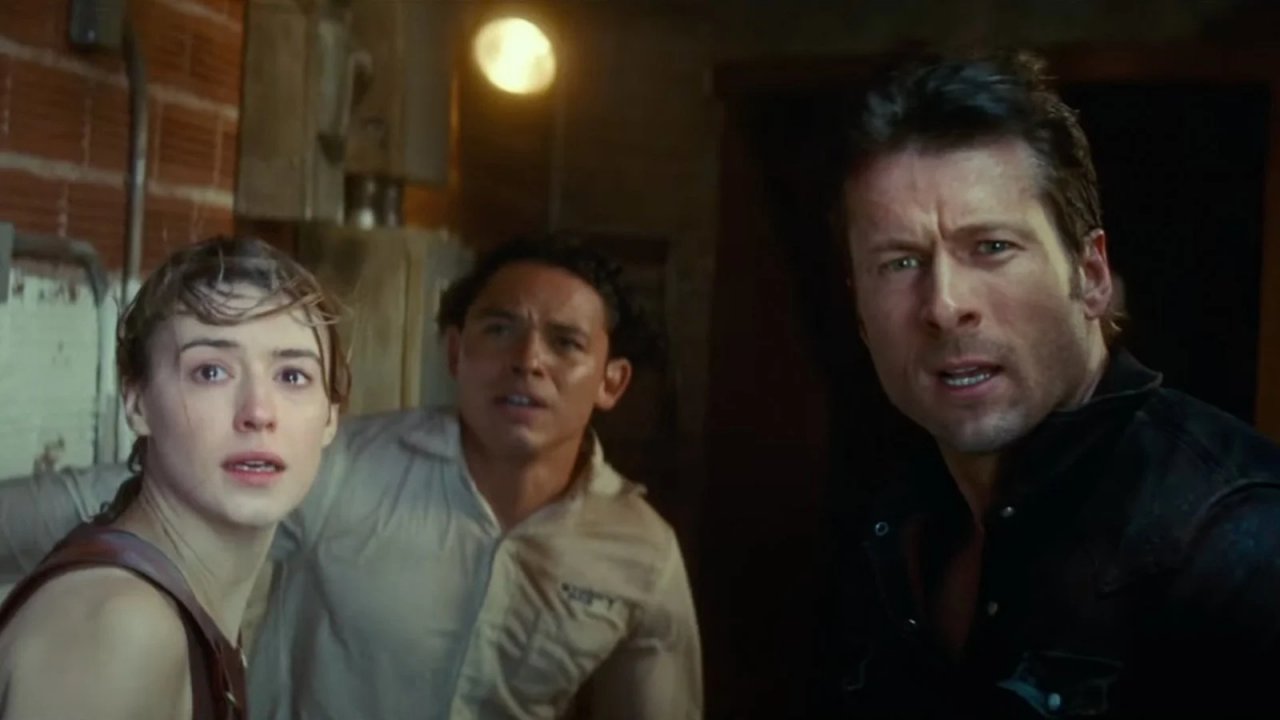 Primo piano dei tre protagonisti del sequel di Twister