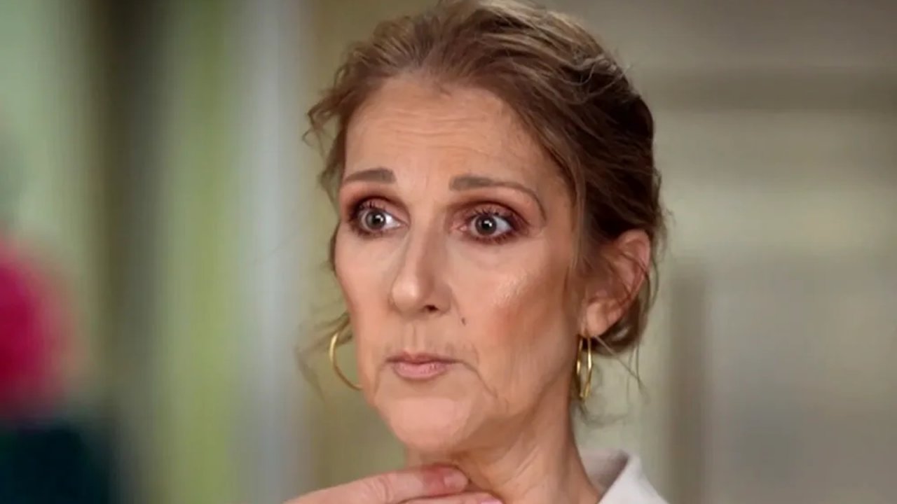 Celine Dion durante un'intervista
