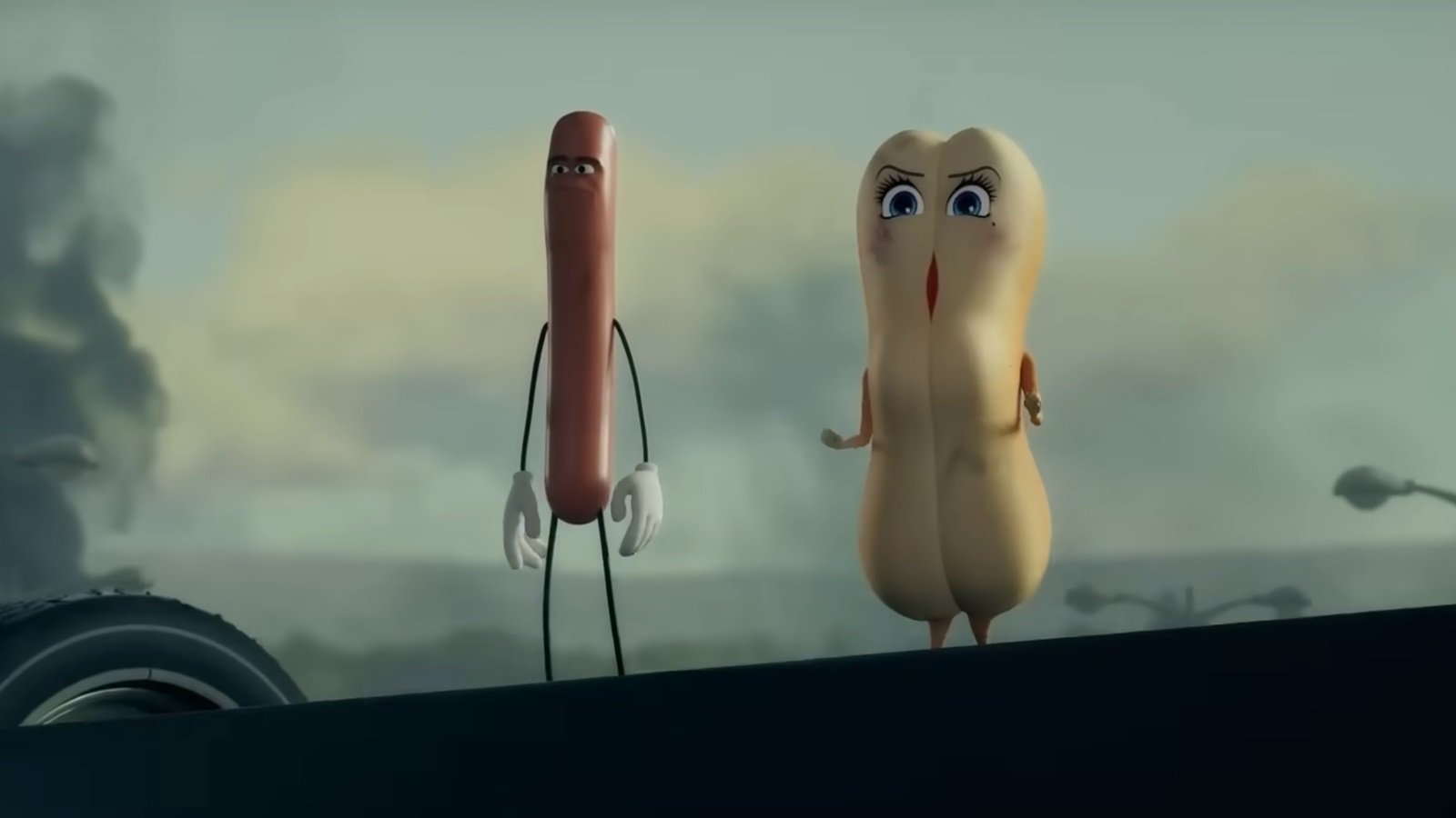 Un'immagine tratta dal trailer di Sausage Party: Foodtopia