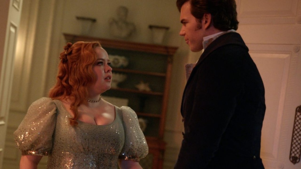 Bridgerton 3 Colin e Penelope in una scena