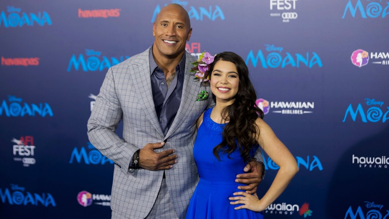 Dwayne Johnson e Auliʻi Cravalho