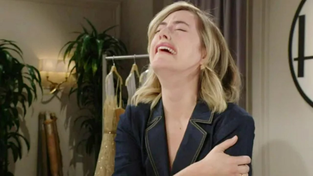 Hope piange in unascena di Beautiful