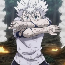 Hunter x Hunter: una scena con Killua Zoldick