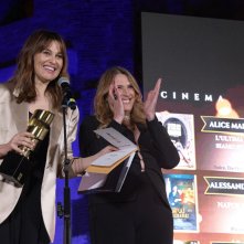 Paola Cortellesi ritira il Premio Pellicola d'Oro 2024 come Miglior Attrice per C'è ancora domani