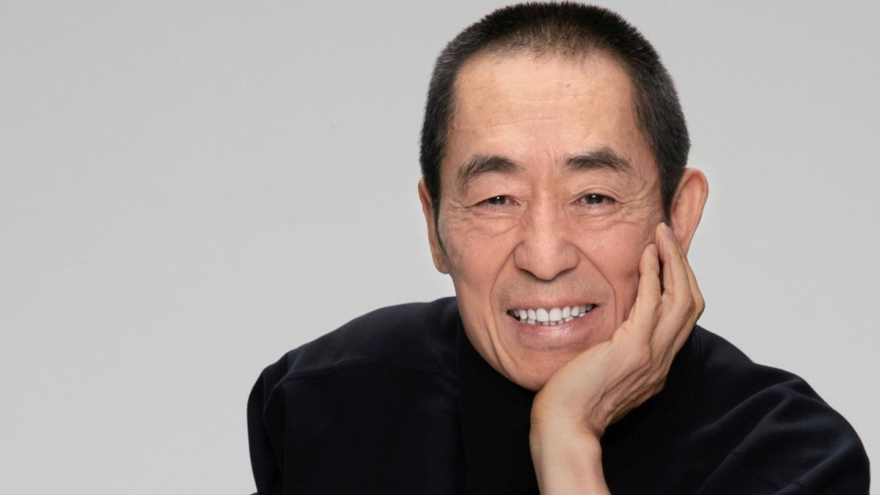 Un primo piano del regista cinese Zhang Yimou