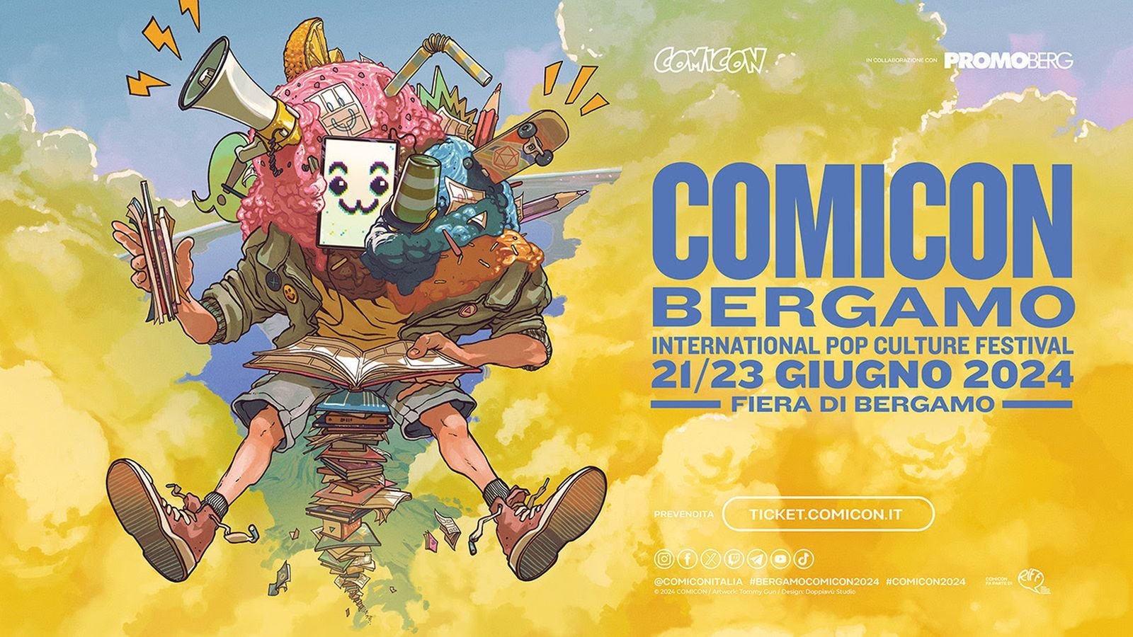 Il logo di Comicon Bergamo 2024