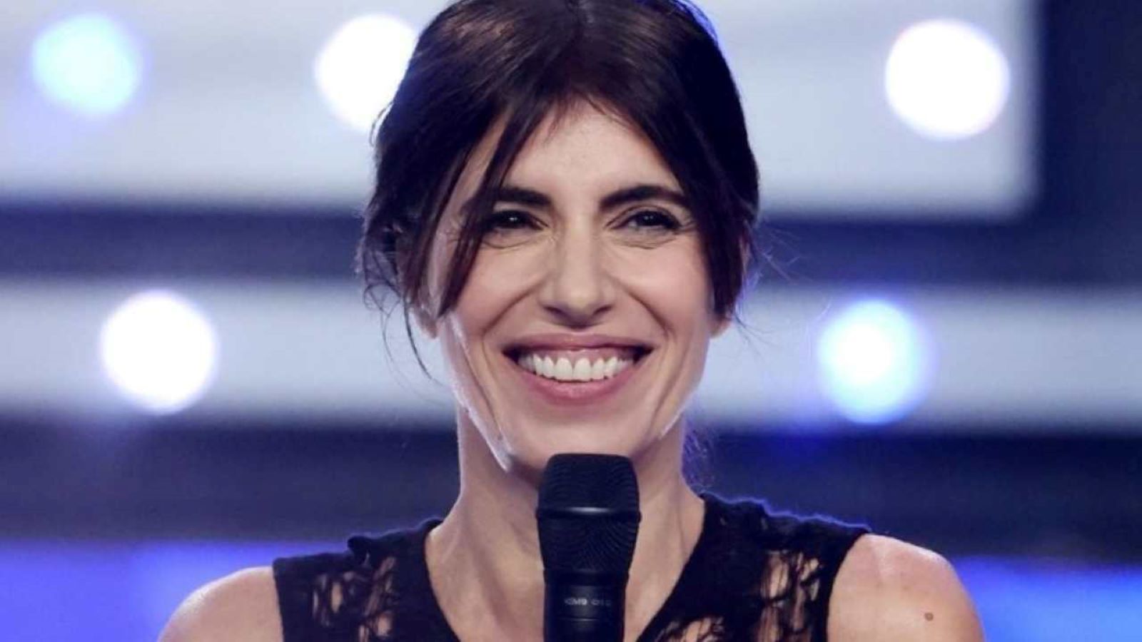 Giorgia in una foto sul palco di Sanremo