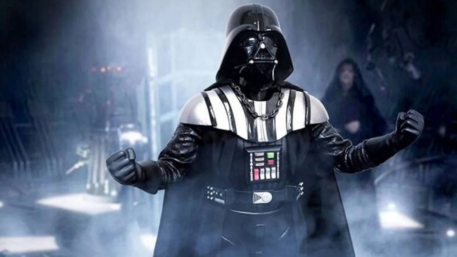 Darth Vader in una scena di Star Wars