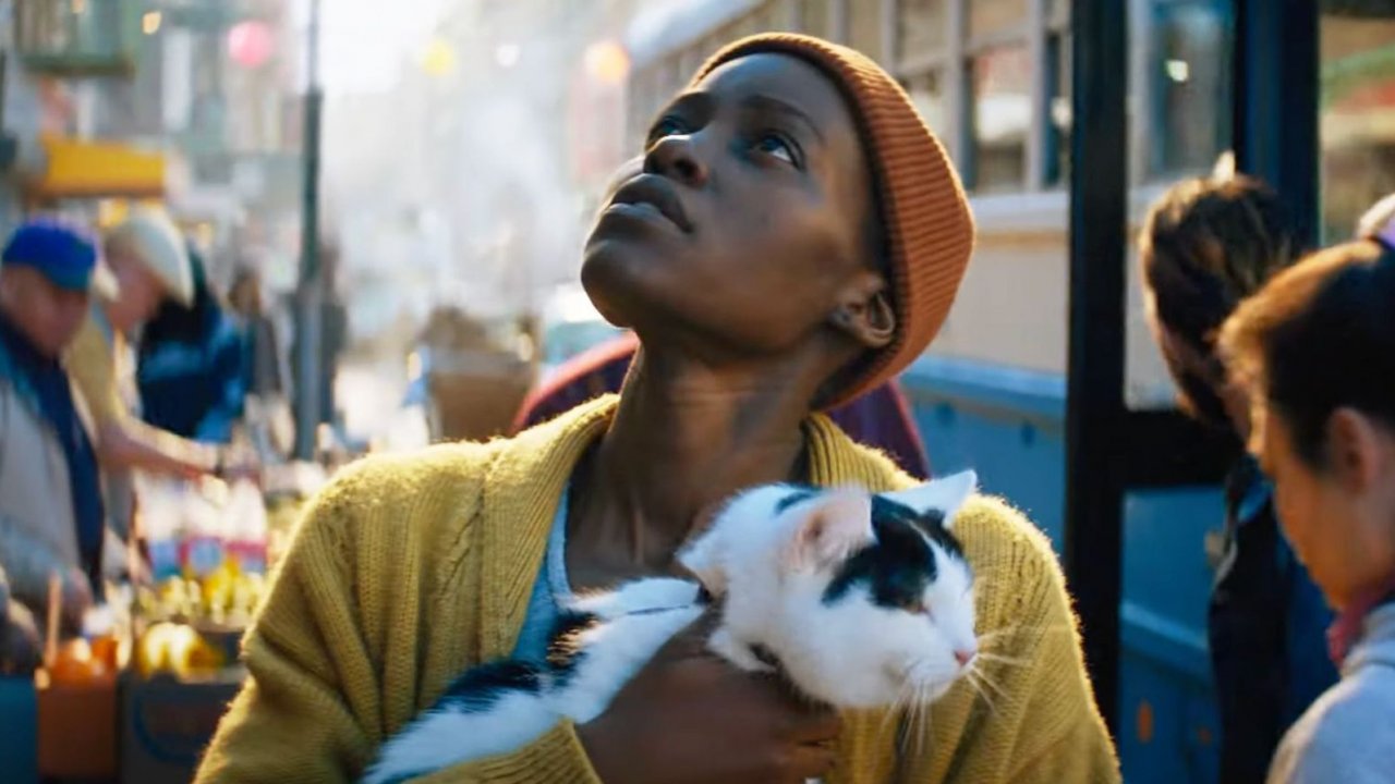 Lupita Nyong'o in una scena di A Quiet Place - Giorno 1