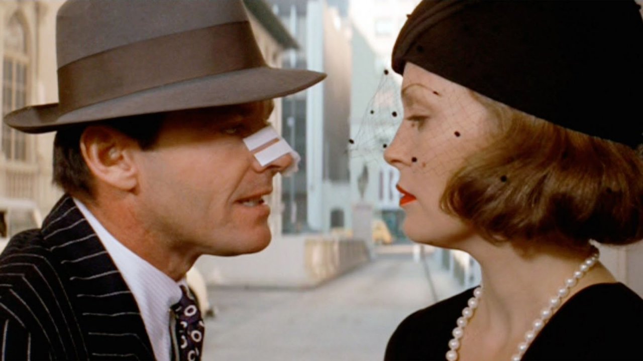 Jack Nicholson e Faye Dunaway in una scena