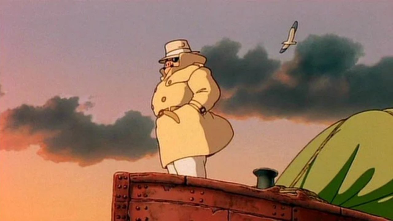 Marco Pagot in una scena di Porco Rosso.