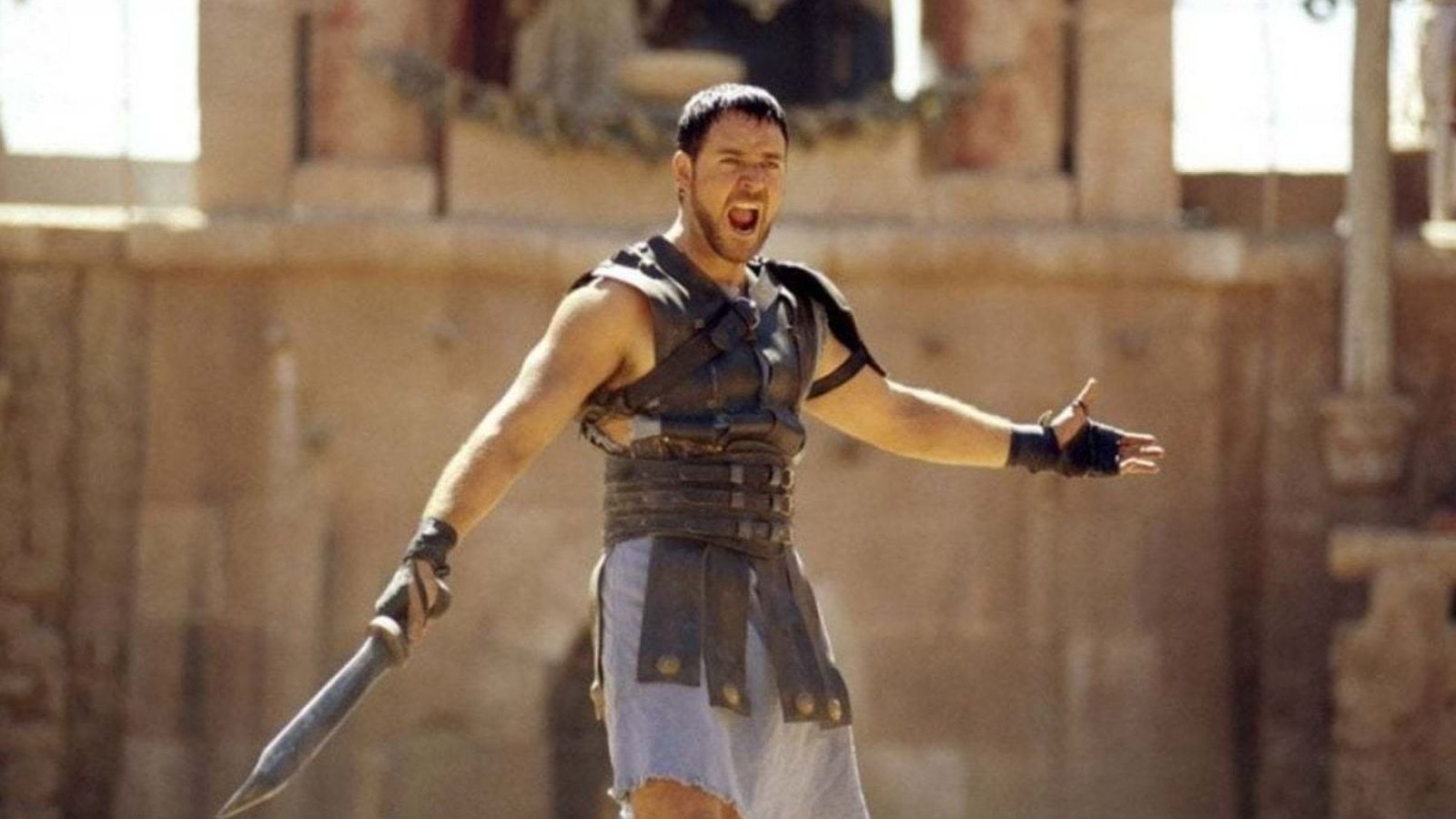 Russell Crowe in una scena de Il Gladiatore