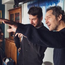 Non riattaccare: Barbara Ronchi, Manfredi Lucibello e Claudio Santamaria sul set