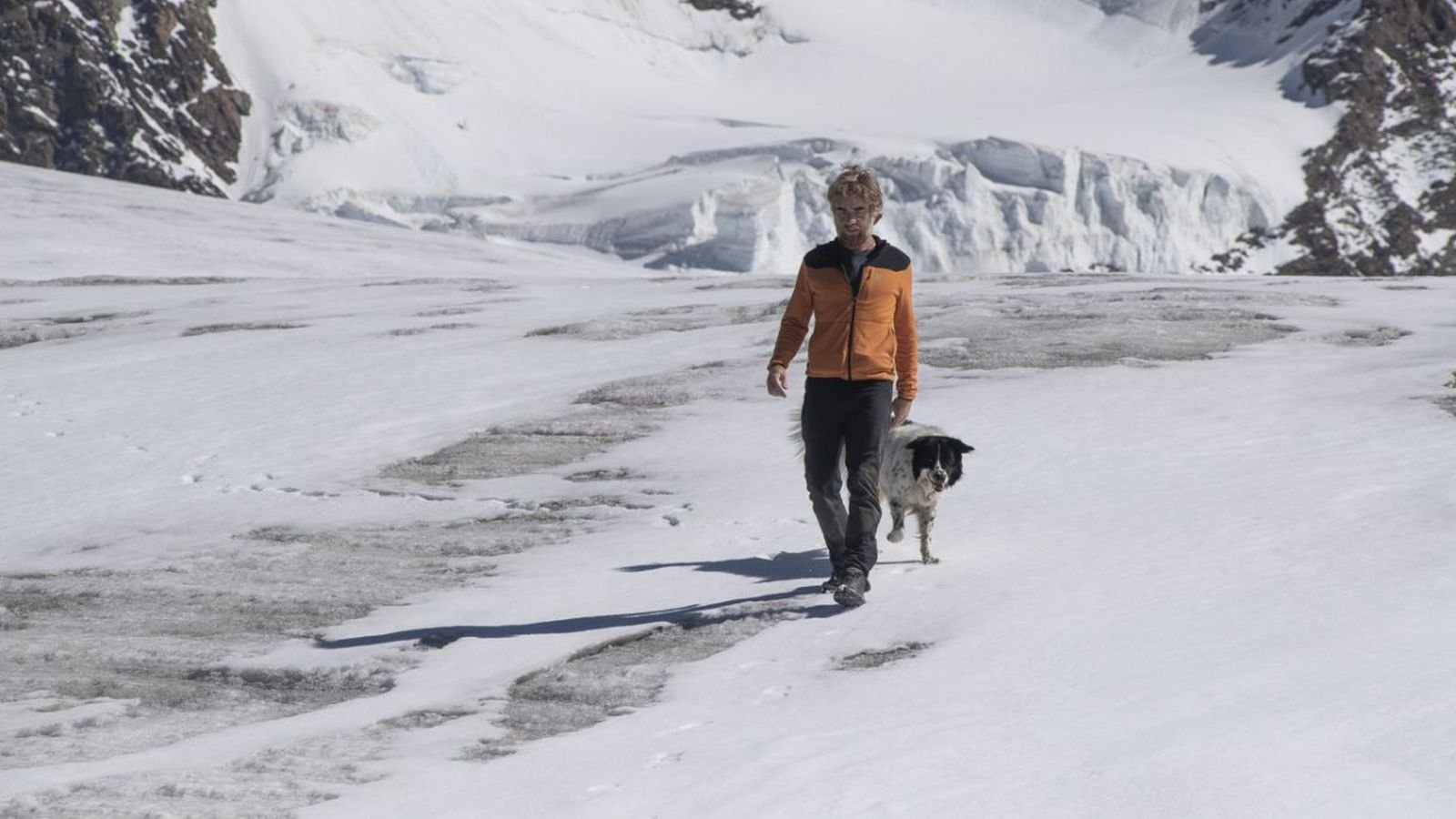 Paolo Cognetti in montagna col suo cane