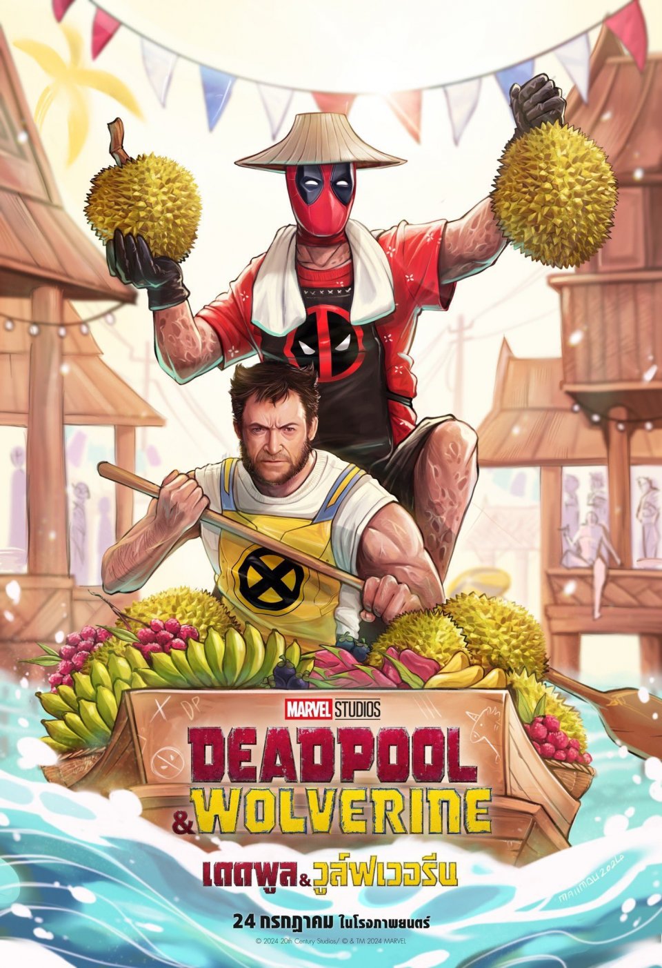 Deadpool Wolverine Poster Thai