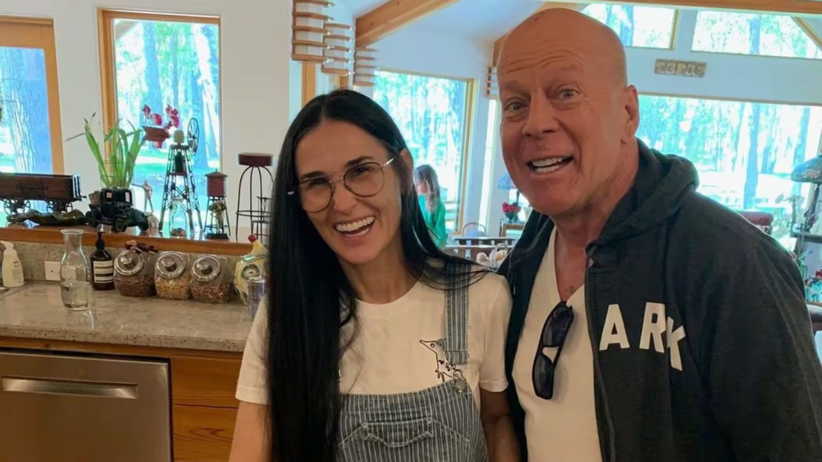 Demi Moore e Bruce Willis nella casa dell'attore