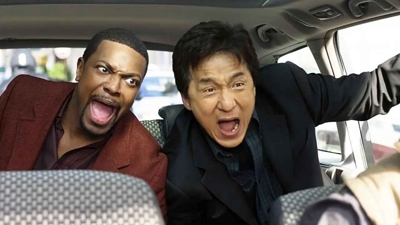 Chris Tucker e Jackie Chan in una immagine di Rush Hour