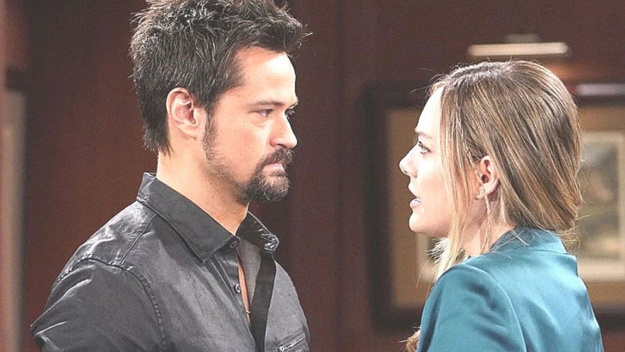 Thomas e Hope in un episodio di Beautiful