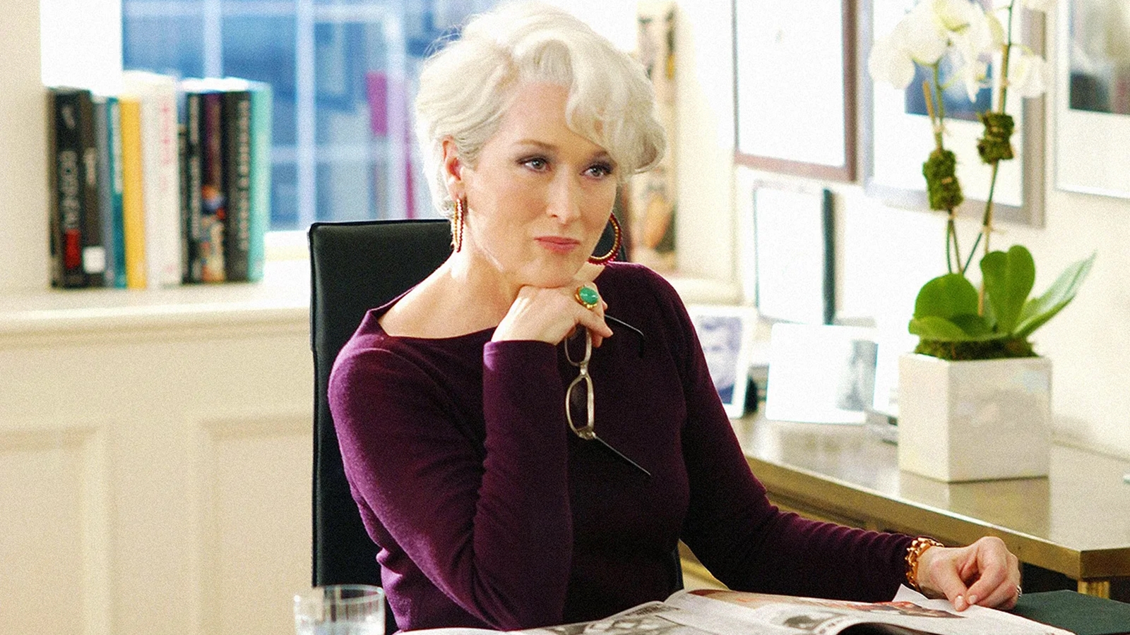 Meryl Streep nel film Il Diavolo veste Prada