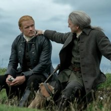 Outlander 7: Parte 2, Sam Heughan in una foto della serie