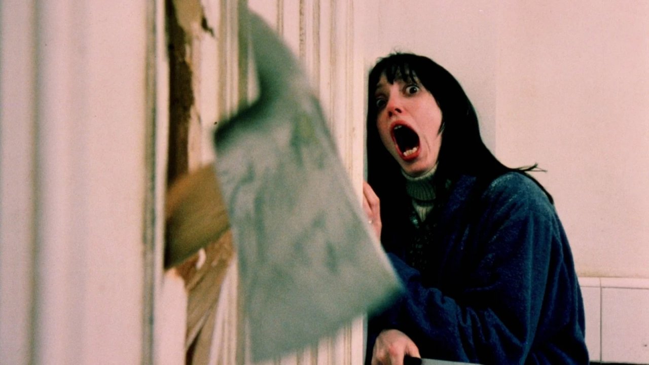 Shelley Duvall in una scena di Shining di Stanley Kubrick