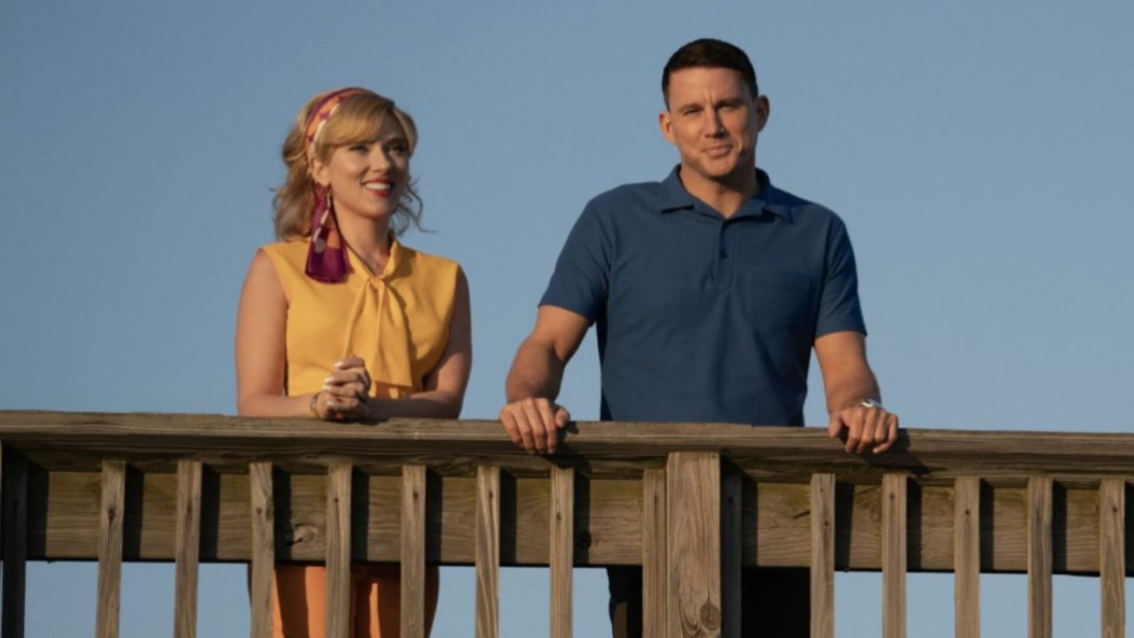 Scarlett Johansson e Chunning Tatum in una scena del film