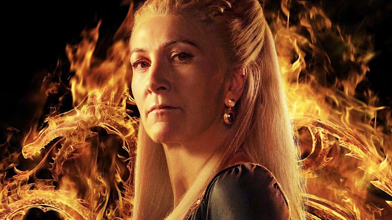 Rhaenys Targaryen nel character poster di House of the Dragon