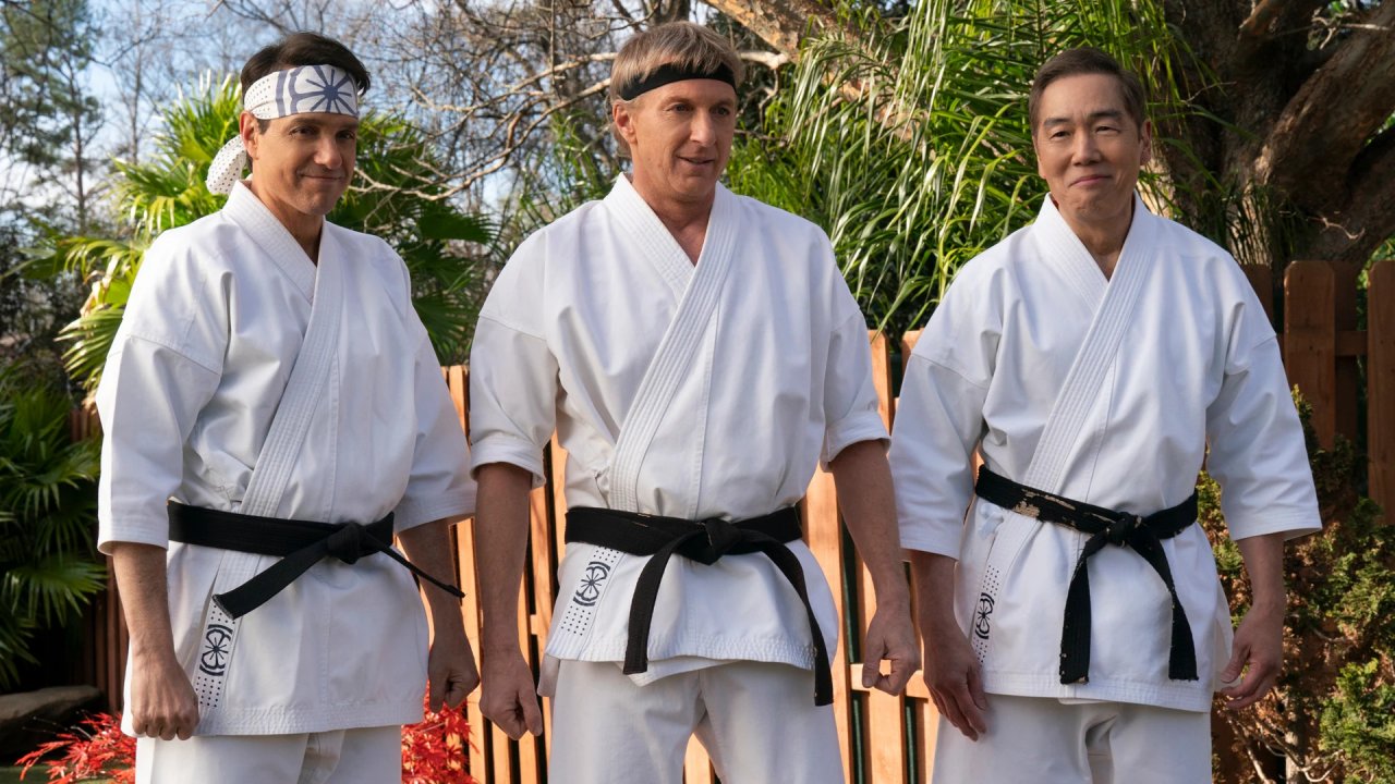 Daniel, Johnny e Chozen in Cobra Kai