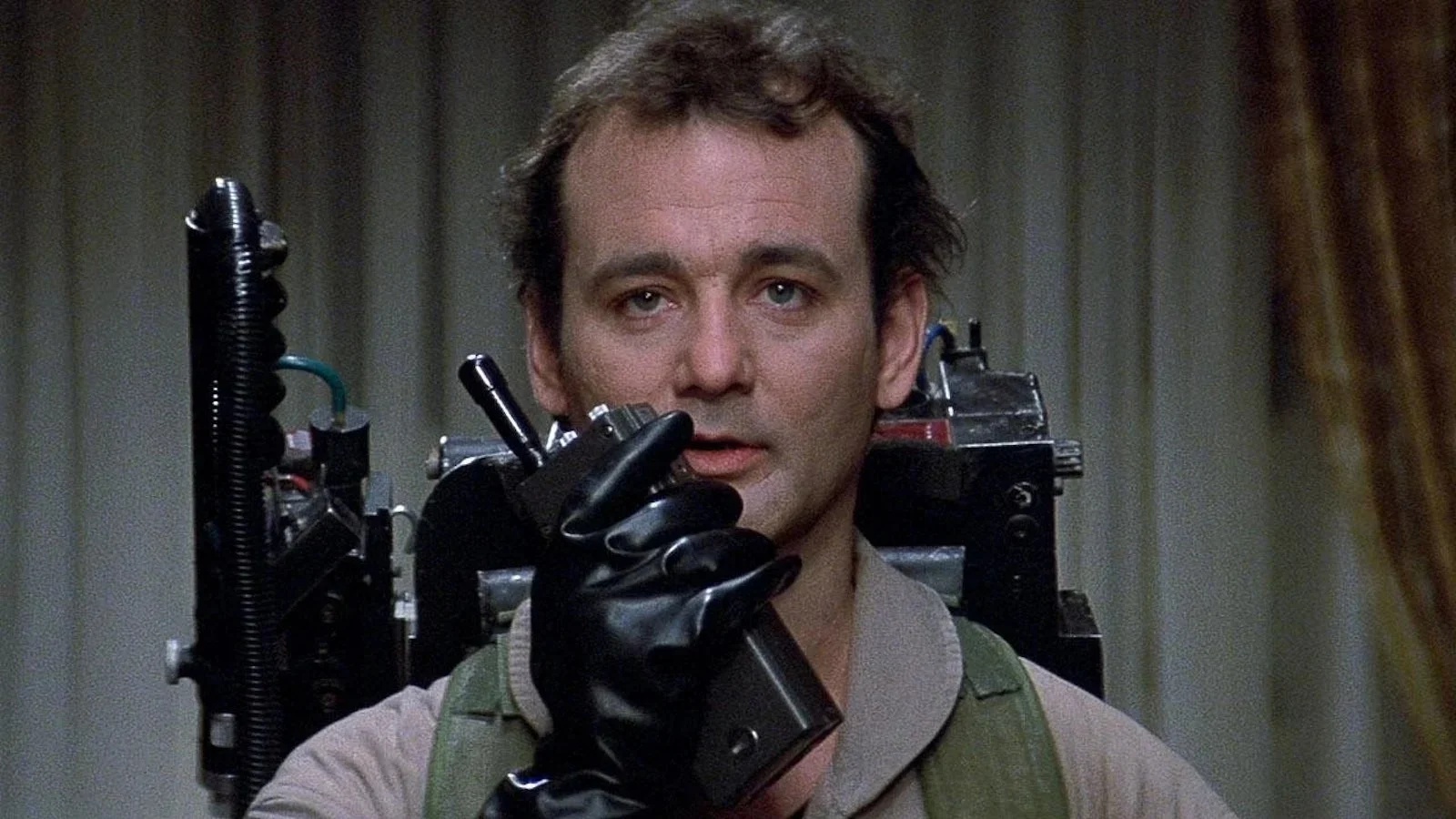 Bill Murray in una scena di Ghostbusters.