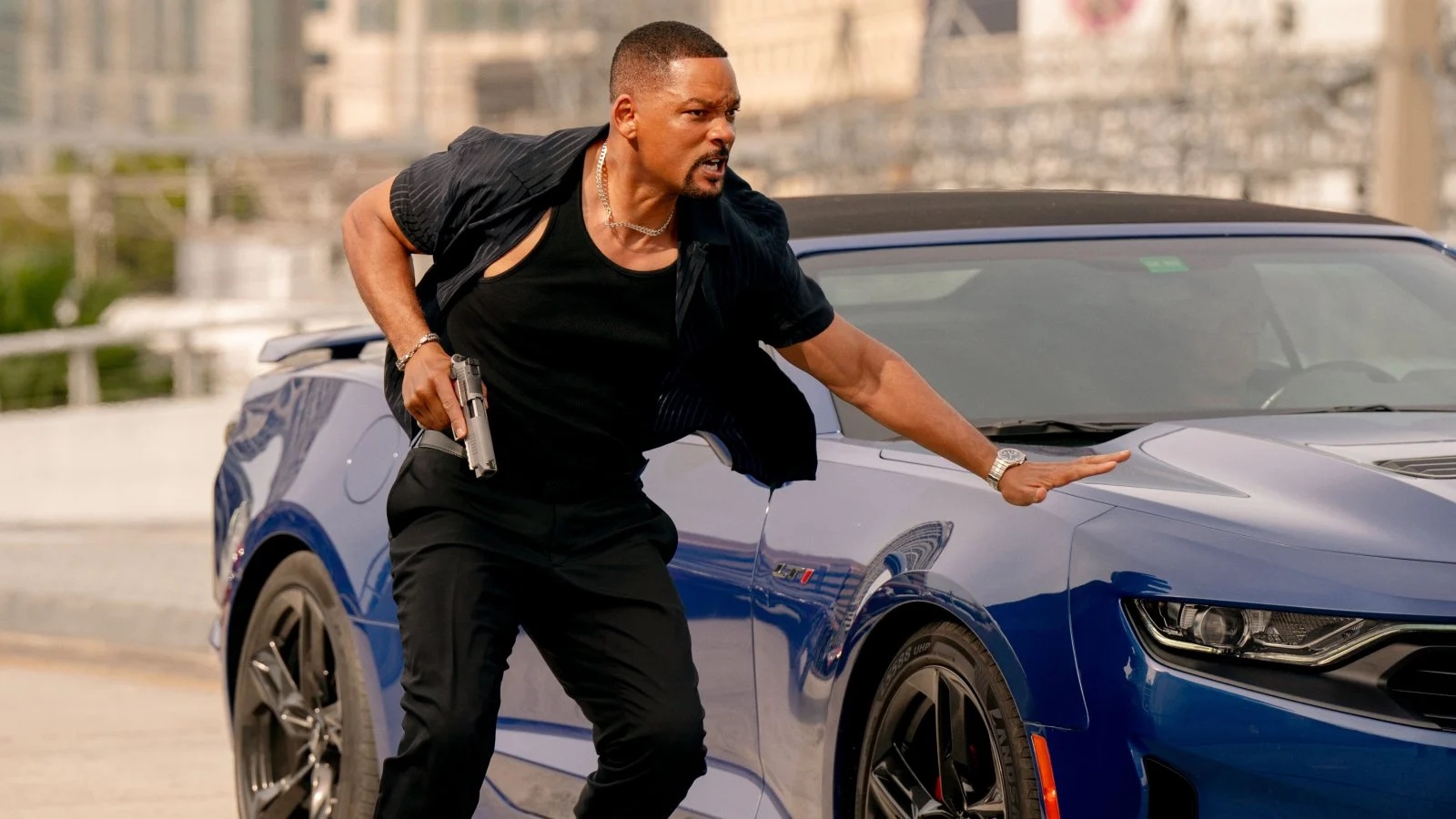 Will Smith in una scena di Bad Boys: Ride or Die.