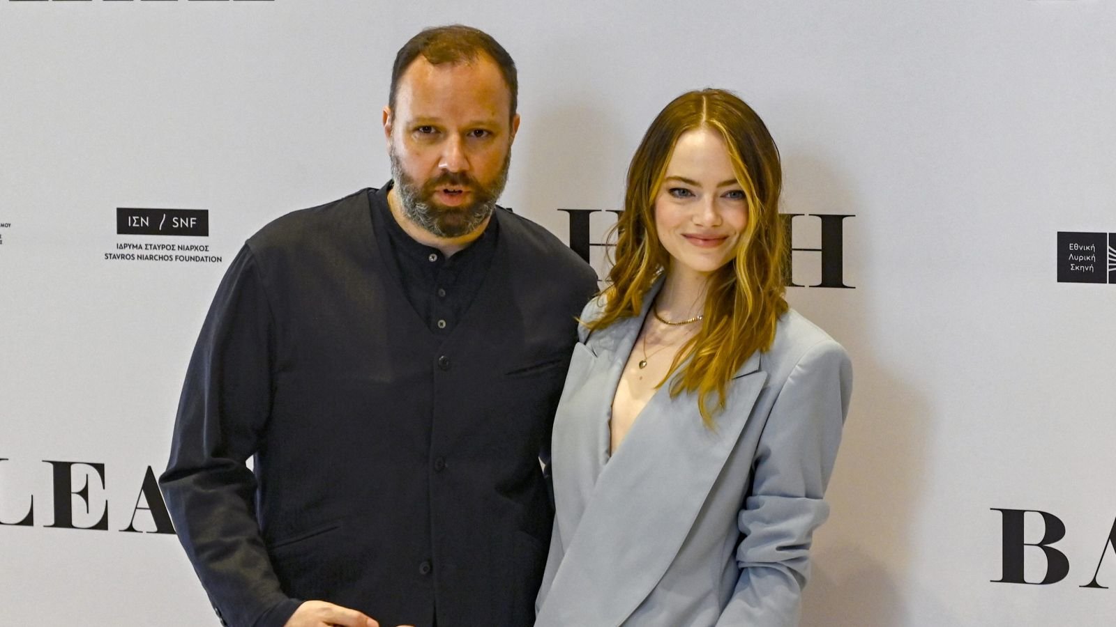 Yorgos Lanthimos e l'attrice Emma Stone