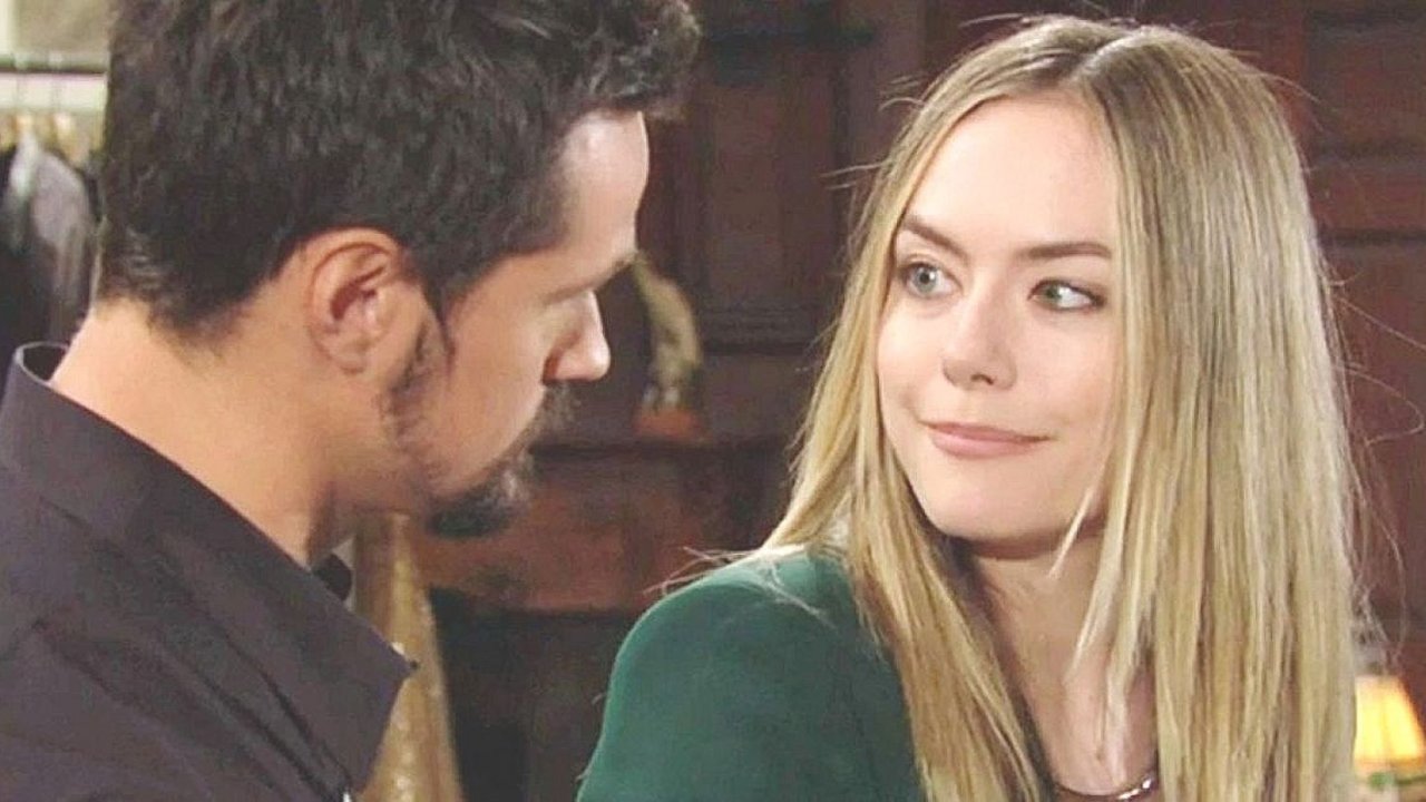 Hope e Thomas in una scena di Beautiful