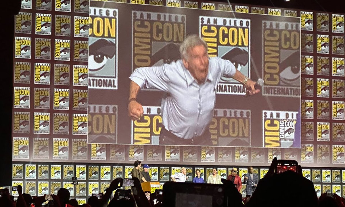 Harrison Ford al Comic-Con 2024 durante il panel Marvel