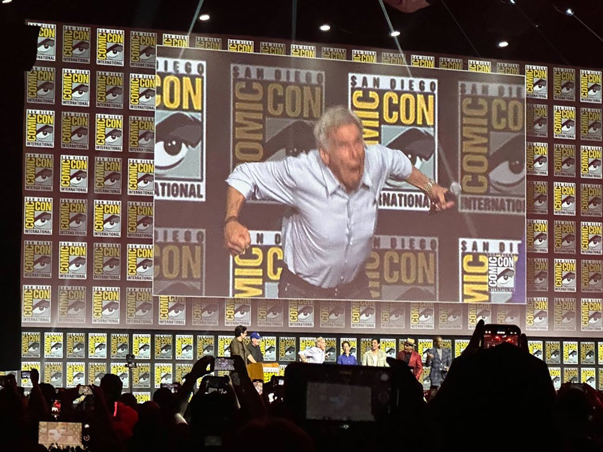 Harrison Ford al Comic-Con 2024 durante il panel Marvel