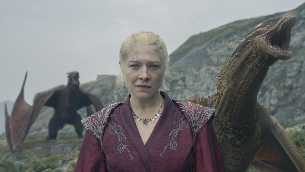 Rhaenyra e i draghi in House of the Dragon 2