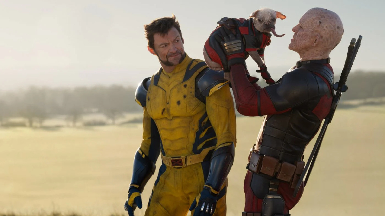 Ryan Reynolds e Hugh Jackman in una scena di Deadpool & Wolverine.