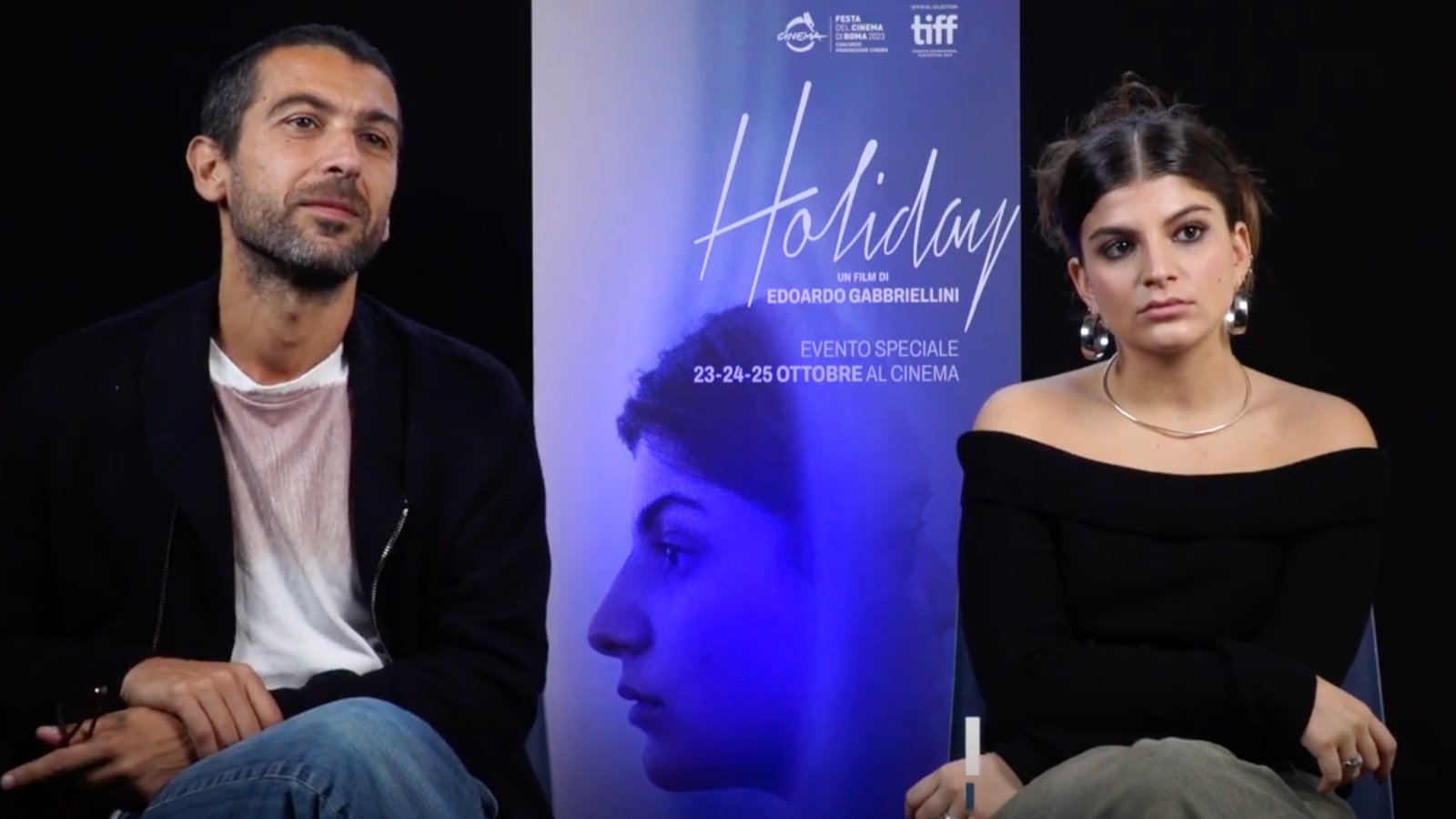 Edoardo Gabbriellini e Margherita Corradi, regista e protagonista di Holiday