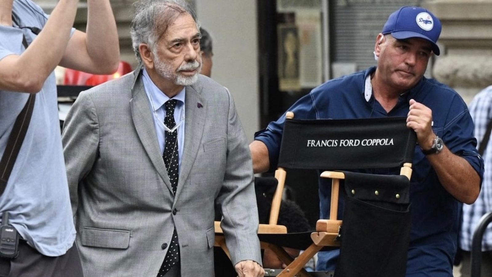 Francis Ford Coppola sul set di Megalopolis