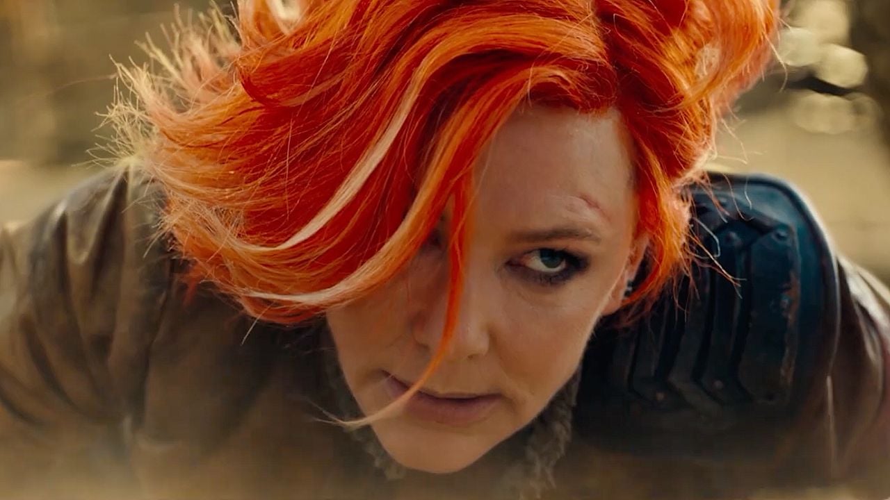 Primo piano di Cate Blanchett in una scena di Borderlands