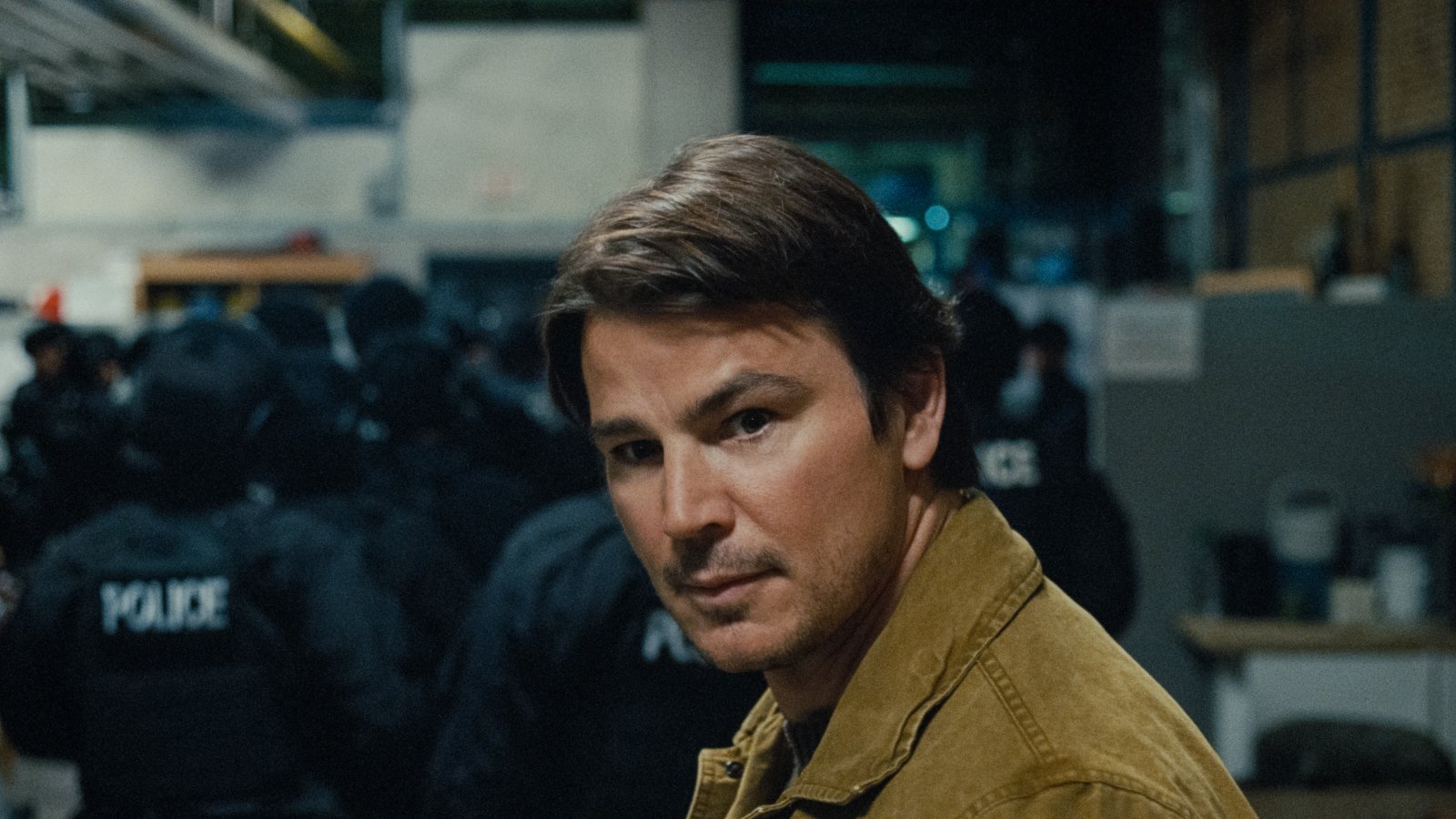 Primo piano di Josh Hartnett in Trap