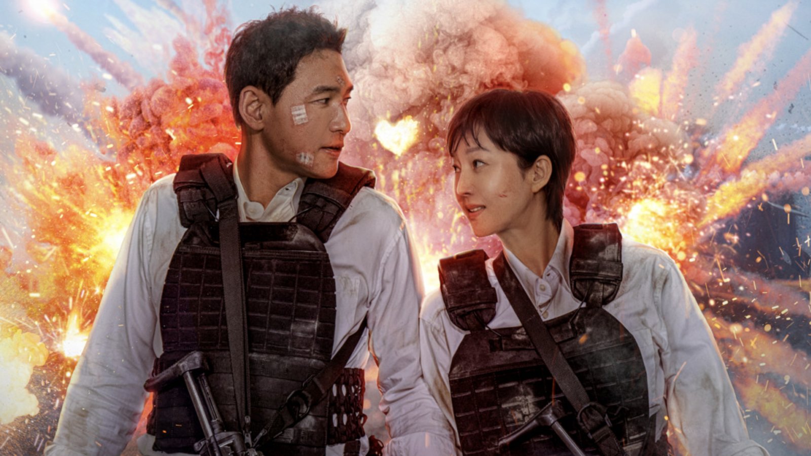 Hwang Jung-min e Yum Jung-ah in Mission: Cross