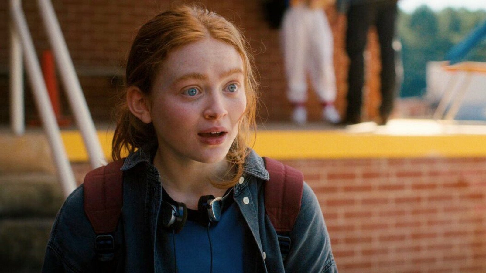 Un primo piano di Sadie Sink nei panni di Max