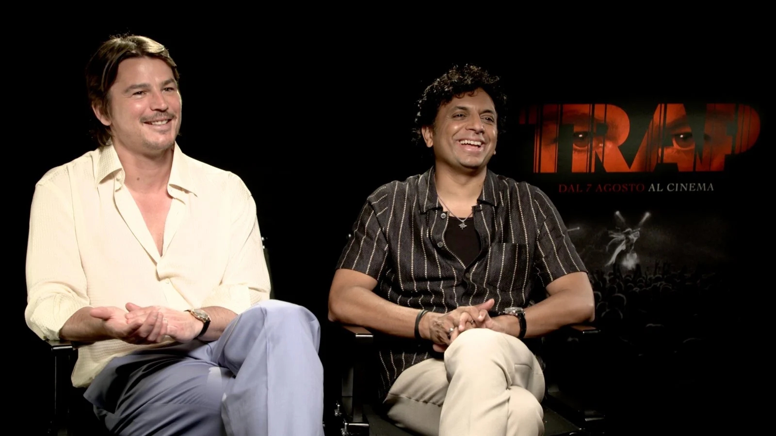 Josh Hartnett e Shyamalan presentano Trap