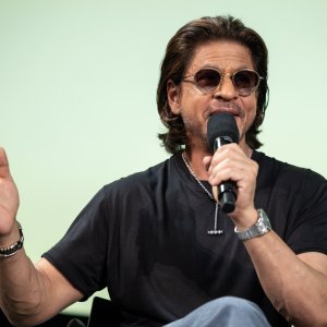 Shah Rukh Khan all'incontro col pubblico di Locarno 2024