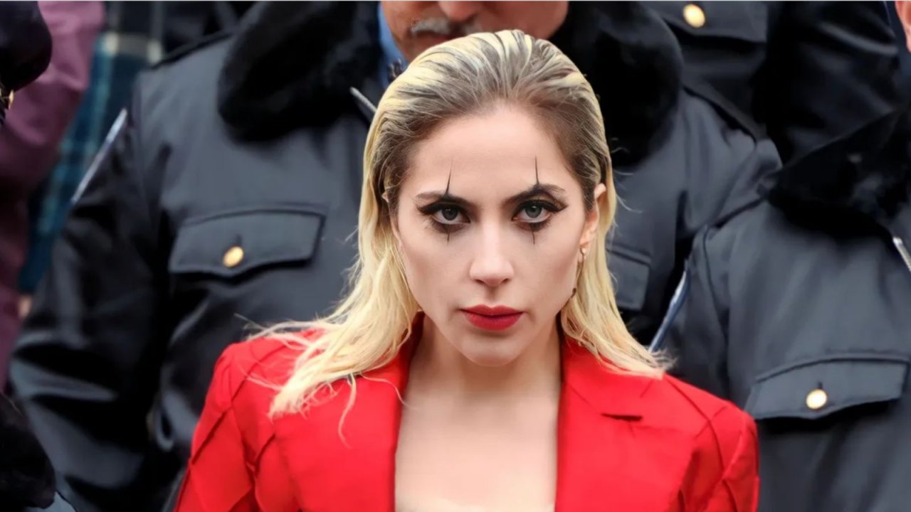 Primo piano di Lady Gaga in Joker: Folie à Deux