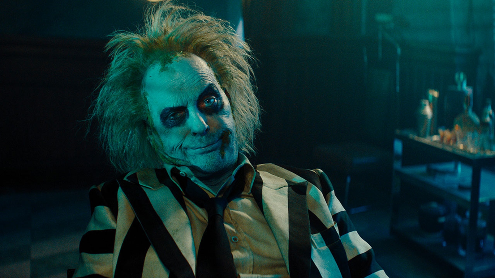 Michael keaton in Beetlejuice Beetlejuice