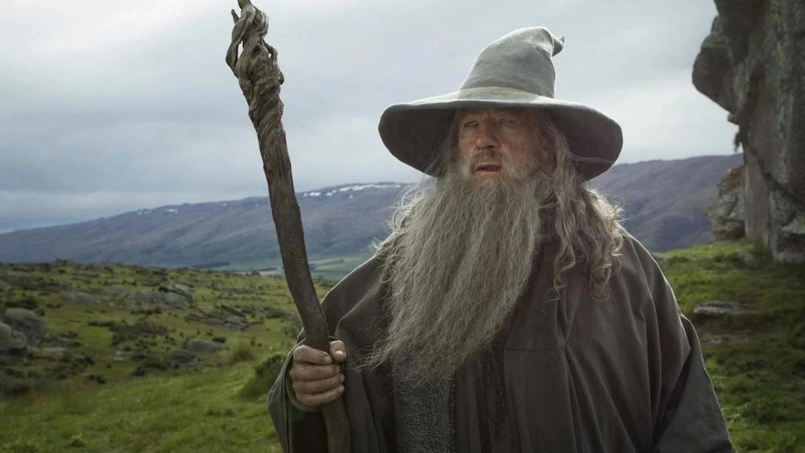 Ian McKellen nei panni di Gandalf ne Il Signore degli Anelli/Lo Hobbit