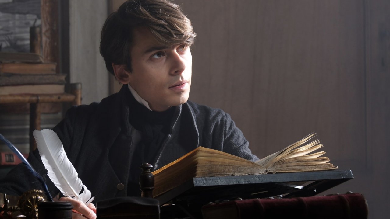 Leopardi, il poeta dell'infinito. Una scena della ficiton