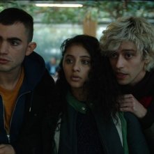 La storia del Frank e della Nina: Gabriele Monti, Samuele Teneggi, Ludovica Nasti in una scena