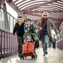La storia del Frank e della Nina: Gabriele Monti, Samuele Teneggi, Ludovica Nasti in una sequenza